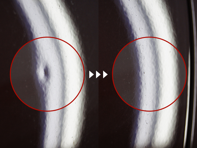 デントリペアでへこみが修復