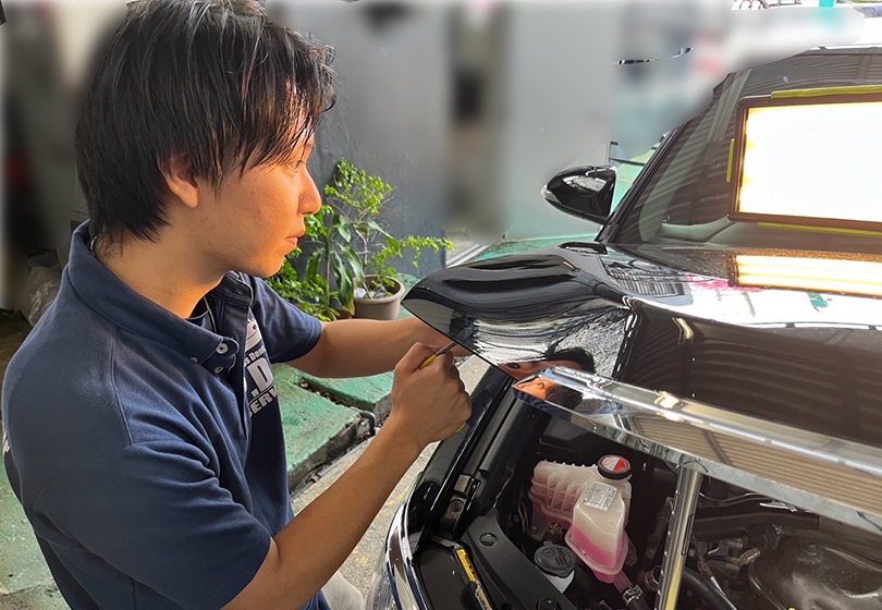 沖縄のへこみ修理・ウィンドウリペアサービス